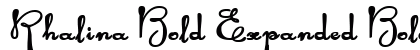 Rhalina Bold Expanded Bold Expanded preview