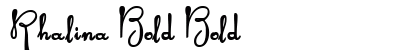 Rhalina Bold Bold preview