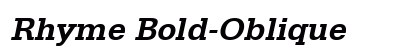 Rhyme Bold-Oblique Preview