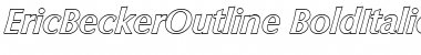 EricBeckerOutline Font