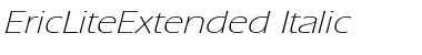 EricLiteExtended Italic Font