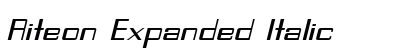 Riteon Expanded Italic Preview