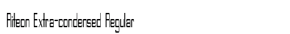 Riteon Extra-condensed Regular Preview