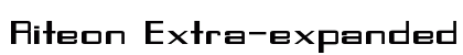 Riteon Extra-expanded Bold Preview