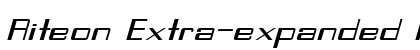 Riteon Extra-expanded Italic preview