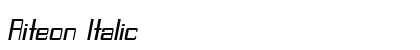 Riteon Italic Preview