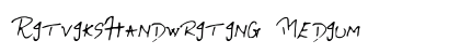 RitviksHandwriting Medium preview