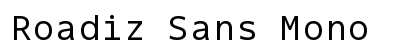 Roadiz Sans Mono Preview