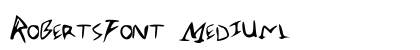 RobertsFont Medium preview