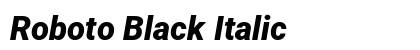 Roboto Black Italic preview