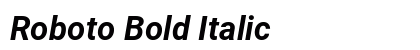 Roboto Bold Italic Preview
