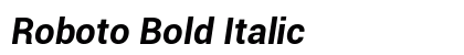 Roboto Bold Italic Preview