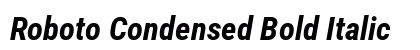 Roboto Condensed Bold Italic Preview