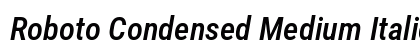 Roboto Condensed Medium Italic preview