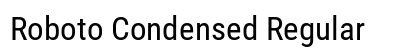 Roboto Condensed Regular Preview