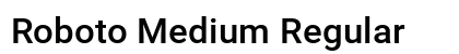 Roboto Medium Regular preview