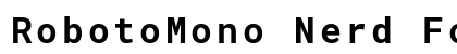 RobotoMono Nerd Font Mono Bold preview