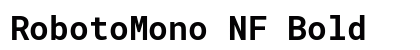 RobotoMono NF Bold preview