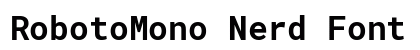 RobotoMono Nerd Font Bold preview
