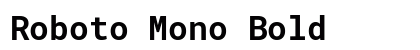 Roboto Mono Bold preview