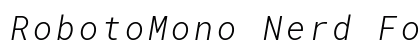 RobotoMono Nerd Font Mono Italic preview