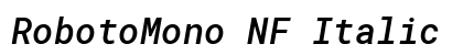 RobotoMono NF Italic preview