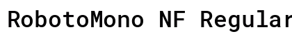 RobotoMono NF Regular preview