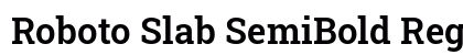 Roboto Slab SemiBold Regular preview
