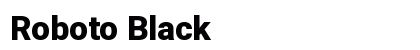 Roboto Black Preview