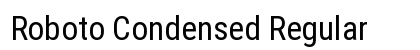 Roboto Condensed Regular Preview
