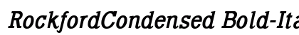 RockfordCondensed Bold-Italic Preview