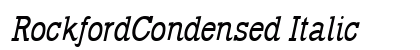 RockfordCondensed Italic Preview