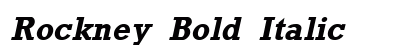Rockney Bold Italic Preview