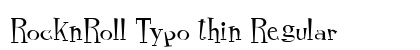 RocknRoll Typo thin Regular preview
