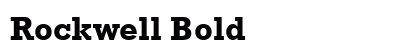 Rockwell Bold Preview
