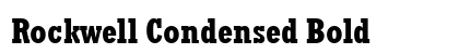 Rockwell Condensed Bold preview
