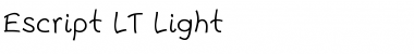 Escript LT Light Regular Font