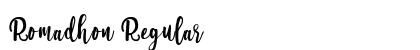 Romadhon Regular preview
