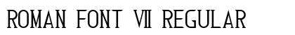 Roman Font 7 Regular preview