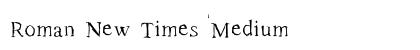 Roman New Times Medium preview