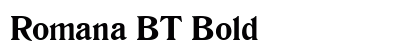 Romana BT Bold preview