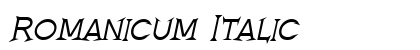Romanicum Italic Preview