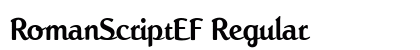 RomanScriptEF Regular preview