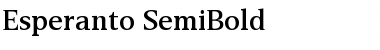 Esperanto SemiBold Regular Font