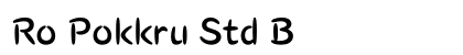 Ro Pokkru Std B preview