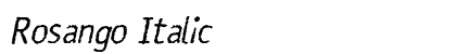 Rosango Italic Preview