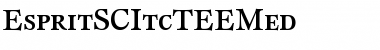 EspritSCItcTEEMed Regular Font