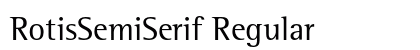 RotisSemiSerif Regular Preview