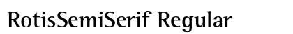 RotisSemiSerif Regular Preview