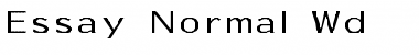 Essay-Normal Wd Font